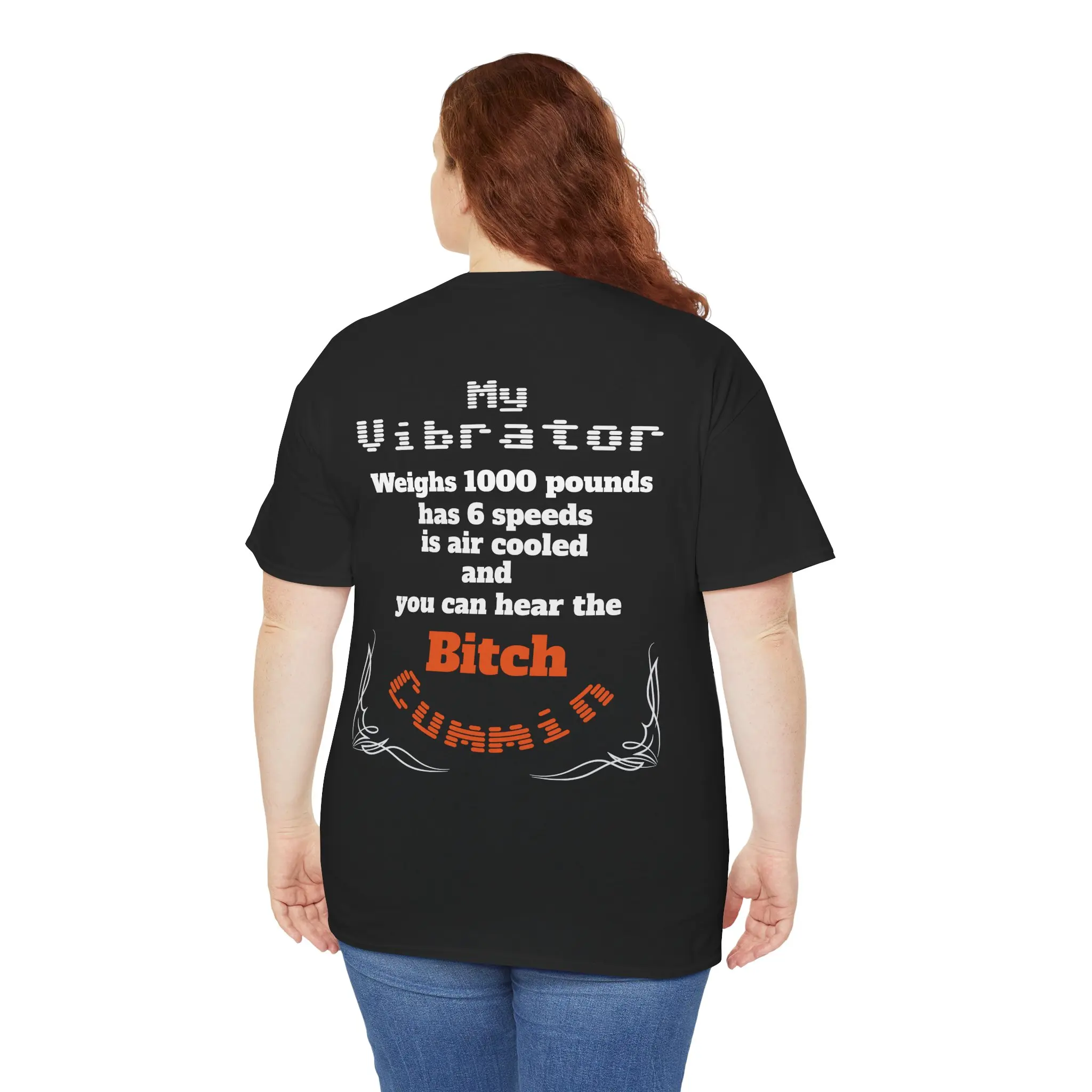 Lady Biker T-Shirt, Women's Motorcycle Tee, Wind Therapy Shirt, Funny Biker Gift,My toy weighs 1000 lbs., has 6 speeds, is air cooled, and you can hear the bitch cummin.