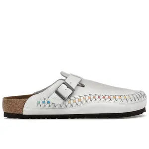 Birkenstock Men's Boston Braided Suede Kith Antique White Tie Dye, from StockX