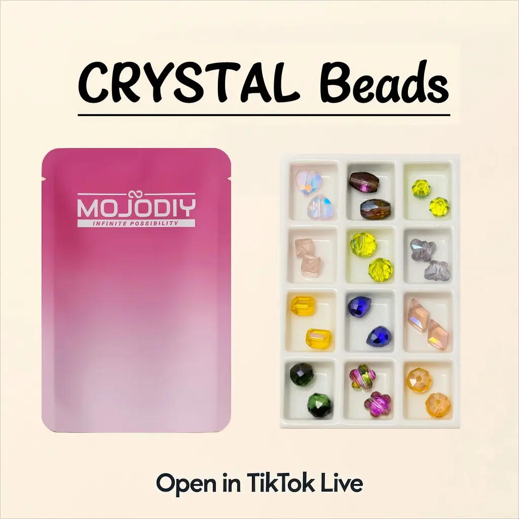 【JOJO】DIY Artificial-Crystal Beads Bags - TikTok Live Opening