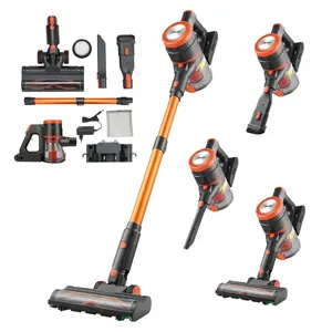 【DealsForYouDays】VEVOR Cordless Vacuum Cleaner, 40KPA Max Suction, Rechargeable Anti-Tangle Stick Vacuum with LED Display Screen, Lightweight Handheld Vac with 47mins Runtime for Home, Carpet, Pet Hair, Hard Floor