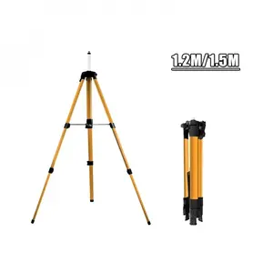 1.2/1.5M Adjustable Laser Level Tripod 5/8" Adapter Anti-corrosion Coating Height Bracket Stand Tool for Construction Measurement