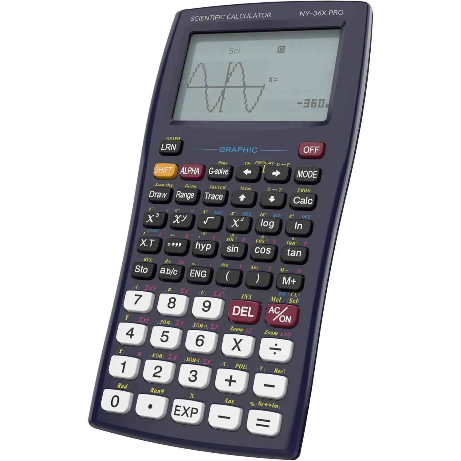ROATEE 36X Pro Graphing Scientific Calculators , Calculators for High School with 360 Functions Financial Calculator Desktop, 3-in 14 Digit Display Office Supplies for Student Teacher Engineer