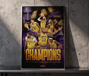 Los Angeles Lakers | 2020 NBA Champions Poster Artwork “Glory Restored — A Team That Shines With Legacy And Triumph” — For Basketball Fans, For Drops That Radiate Legendary Spirit
