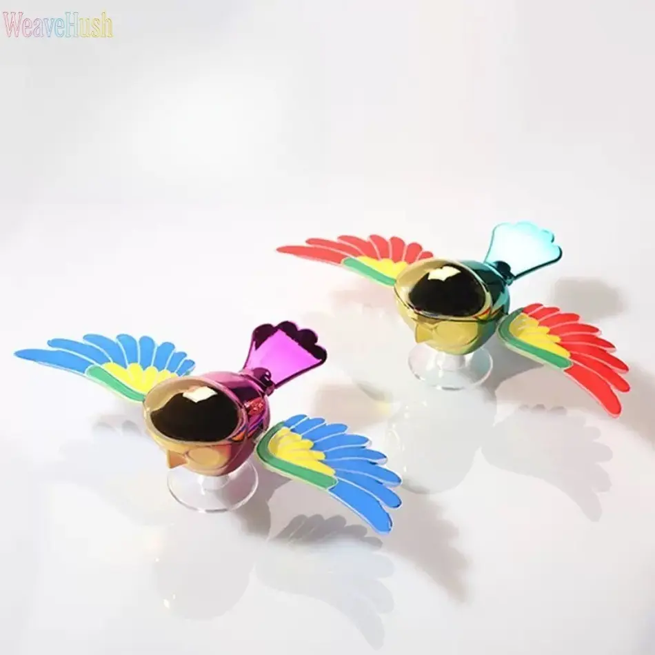 Colorful Rainbow Bird Shape Freshener - Cute Hanging Scent Diffuser Ornament, Car Interior Diffusers, Auto Rearview Mirror Accessory, Indoor Decoration