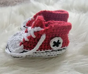 Crochet  Booties | Converse Style   Shoes