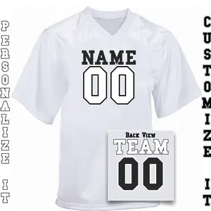 Personalized Football Jersey, Plus Size Football Fan Jersey, Custom Football Fan Jersey, Customized Football Jersey with Name and Number