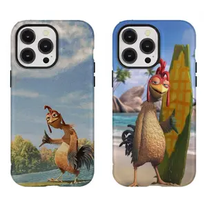 Vintage S-Surf's Up Chicken Joe Phone Case Compatible for iPhone 17 Promax 16 15 14 13 12 11 and for Samsung S21-S25 Perfect Gift for Cartoon Fans Cute Cartoon Phone Case