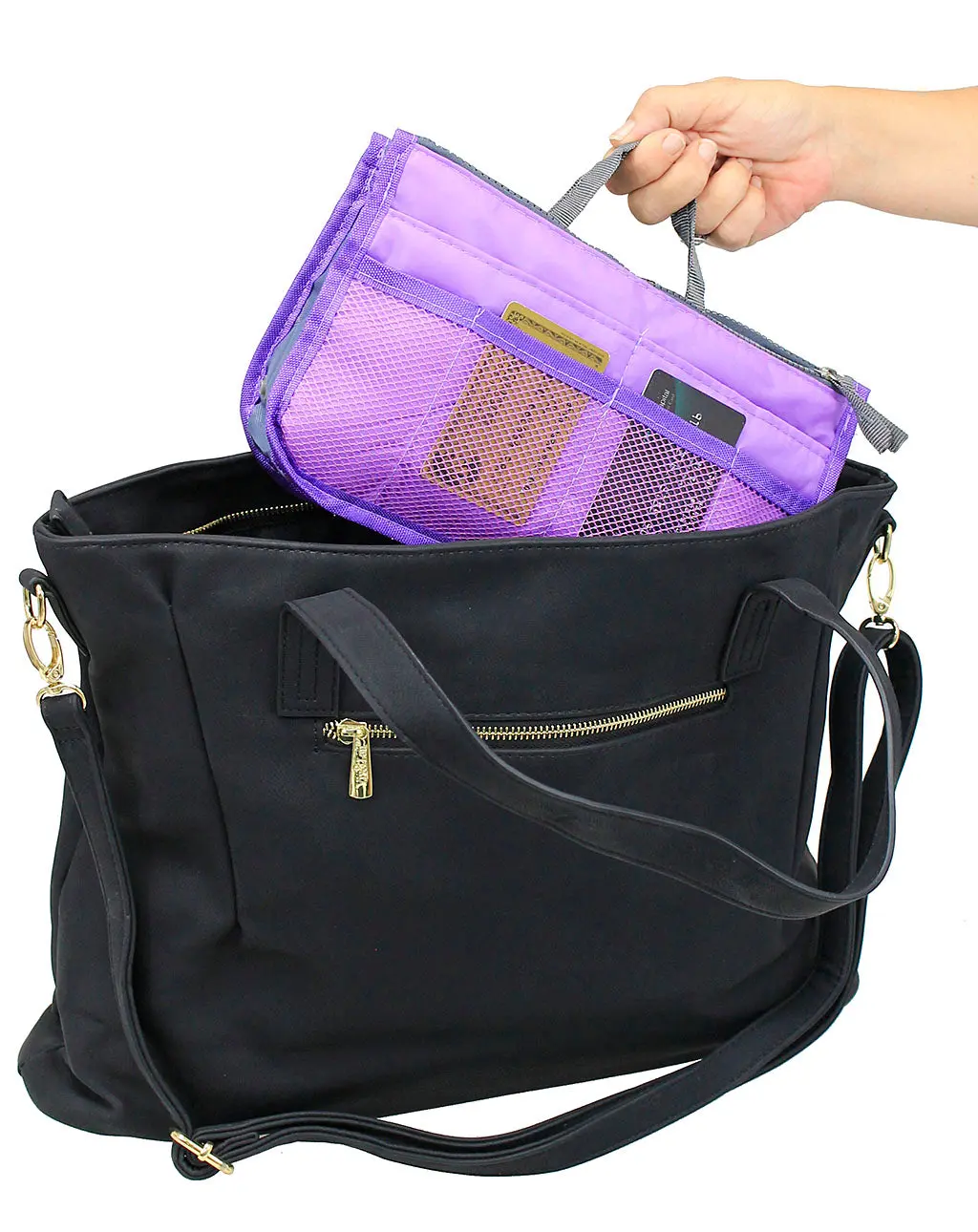 Multi Pocket Tote Insert Organizer Purse Insert Bag Organizer Insert #PC20160K