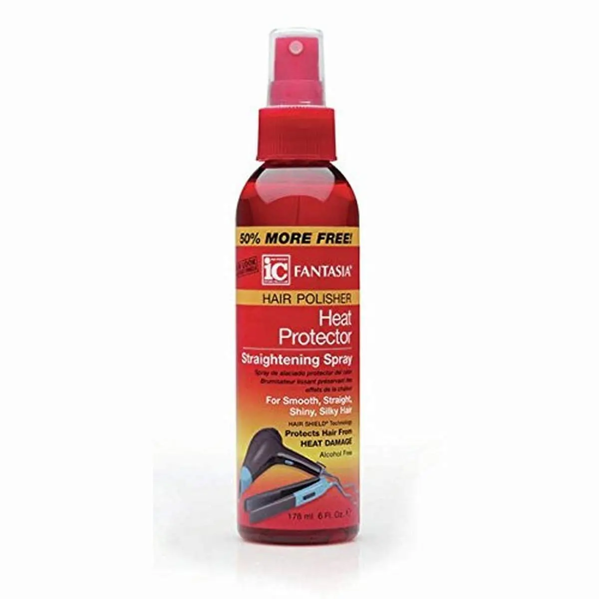 Heat Protectant Spray - Smooth Haircare Styling Product for Frizz Control & Moisture, 6 Fl.Oz
