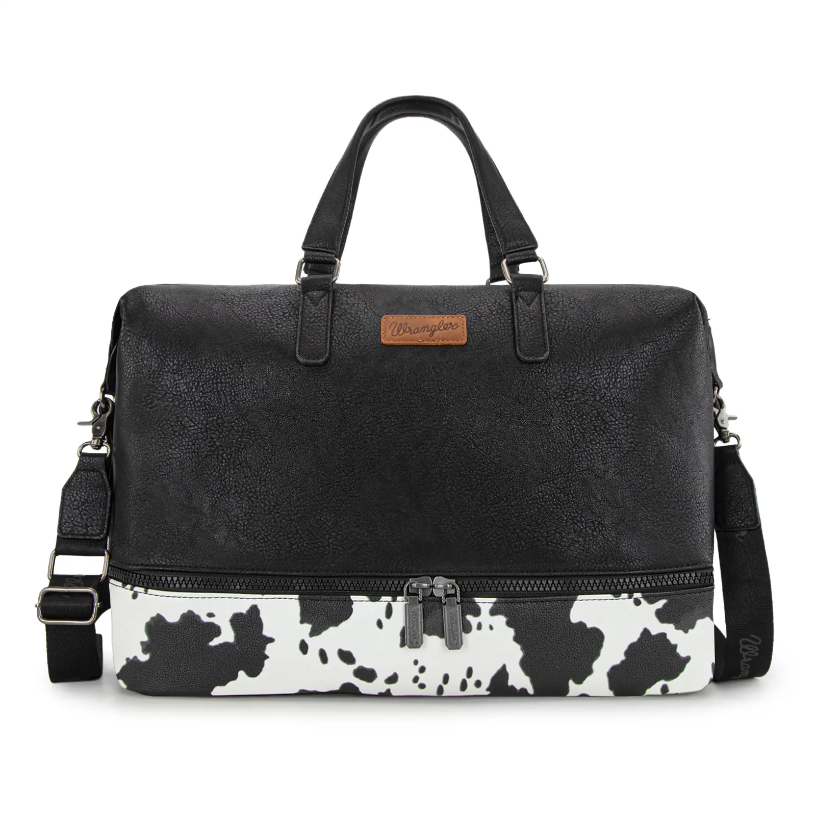 Wrangler Travel Duffel Bag Carry On Overnight Bag with Shoe Compartment Weekender Bag for Women
