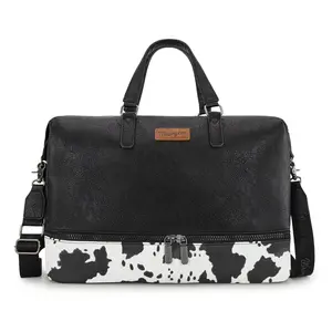 Wrangler Travel Duffel Bag Carry On Overnight Bag with Shoe Compartment Weekender Bag for Women