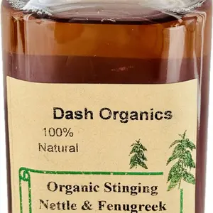 Dash Organics Organic Stinging Nettle & Fenugreek ACV Hair Rinse 8oz Concentrate - 100% Natural Apple Cider Vinegar Formula for Healthy Hair Care