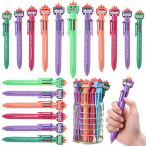 6-in-1 Dumpster Fire Ballpoint Pens Bulk Funny Employee Appreciation Gifts Multicolor Luminous Dumpster Fires Pens with Bookmark Set Office School Supplies Kit Gift for Nurse Teacher IT Service Industry Workers Coworker Office Team