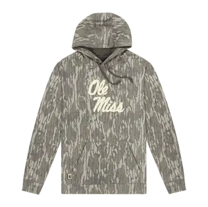 Ole Miss Mossy Oak Bottomland Camo Hoodie For Men And Women, Unisex Design, Soft and Breathable Cotton, Sizes S 5XL