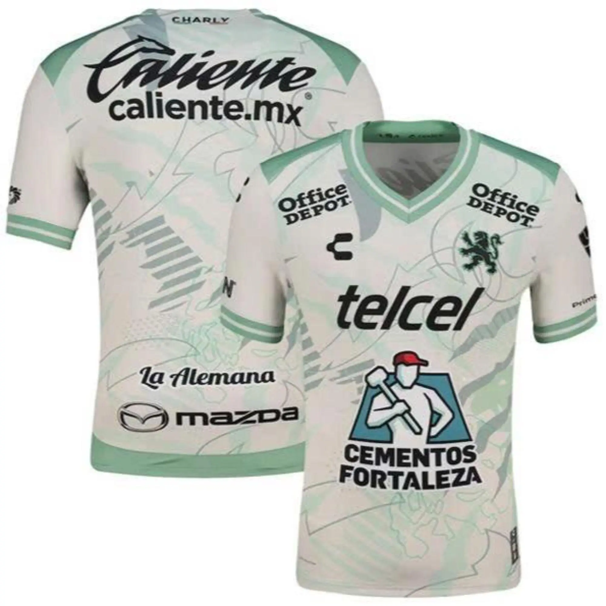 Club León 2025/26 Away Jersey Shirt, Quick-Dry Short Sleeve Jersey, Breathable Game Day Sports Top, Liga MX Fan Gear