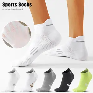 Conbed Cotton Sports Socks-5 Pairs Men & Women Ankle Length Breathable Odor-Proof Machine Washable Soft & Comfy Hosiery Suitable for Various Sports Such as Basketball Running Etc