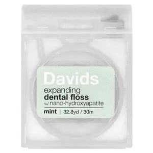 Davids Expanding Dental Floss, Mint, 32.8 yd (30 m)