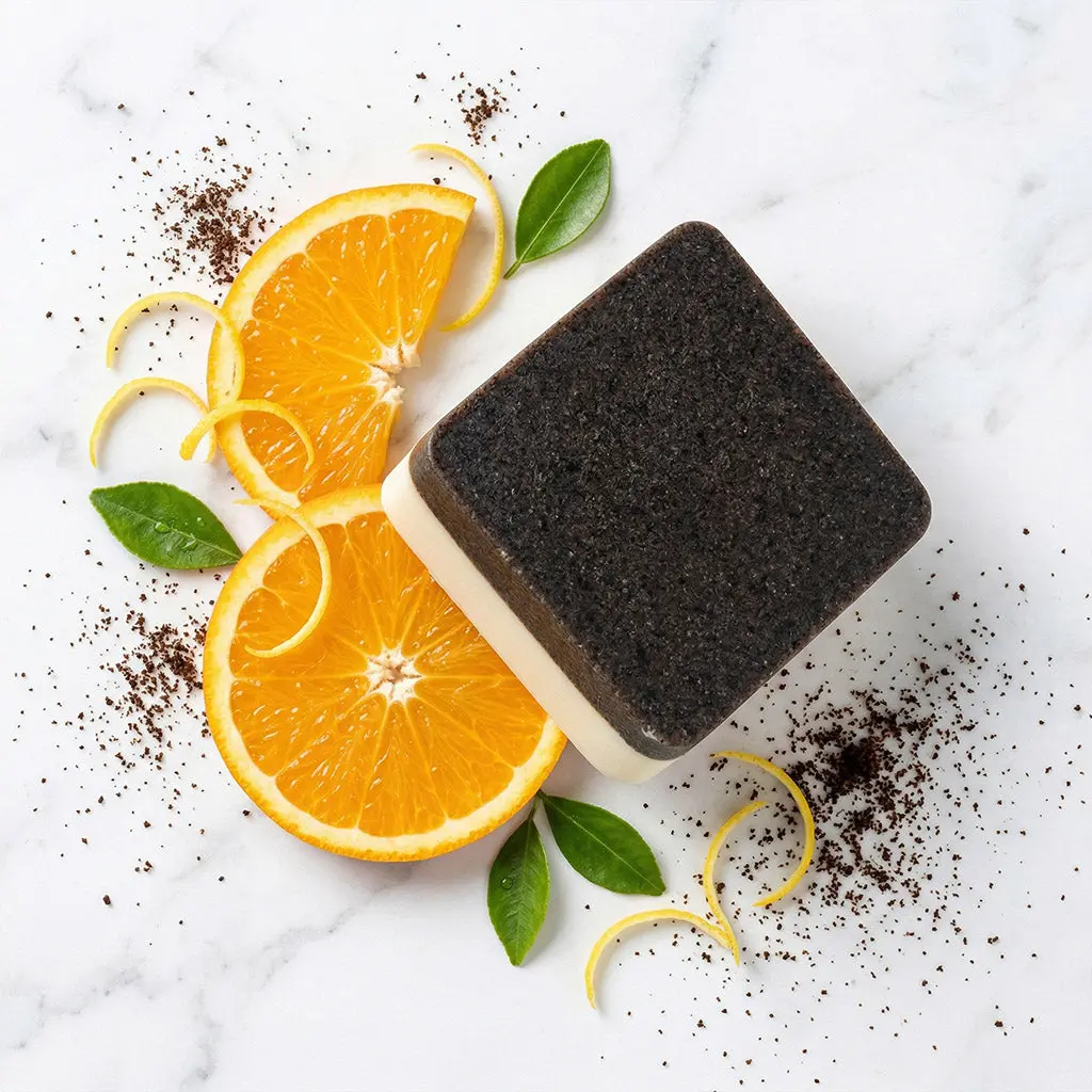 2ND GROUND Upcycled Lavender Fragrance Coffee Soap Bar, Exfoliating Calming Body Care Cleanser with Organic Silky Olive & Coconut Oils, Espresso Grounds, Brooklyn-Made Eco-Friendly Quality, Gentle, Moisture, Hydrating, All