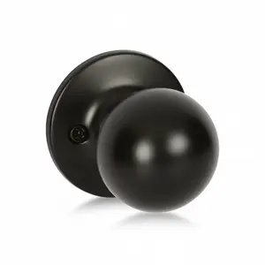Ashland Dummy Door Knob, Matte Black