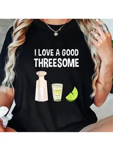 100% Cotton Salt Lime Tequila Bartender Bar Drink T-Shirt