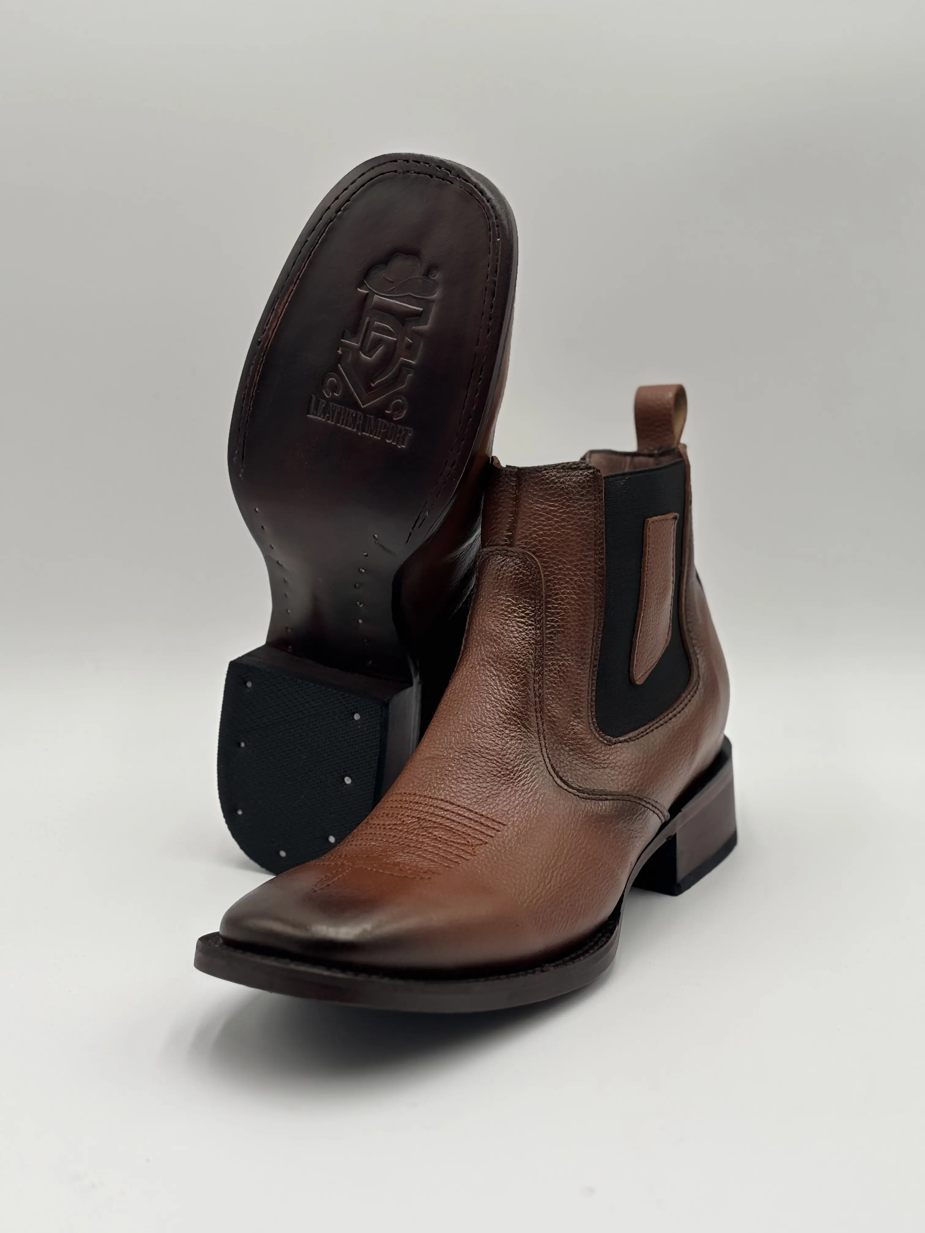Botin- Liso Miel Bordado