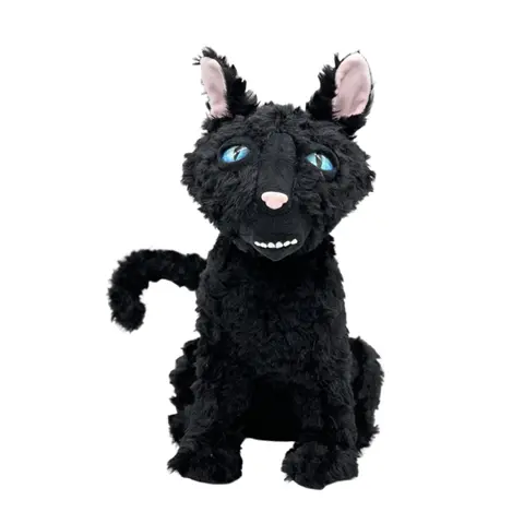 34cm/13.38-Inch Black Cat Plush Toy, Cute Cat Plushie, Stuffed Animal, Cute Stuffed Animals, Desk and Room Decoration, Perfect Gift