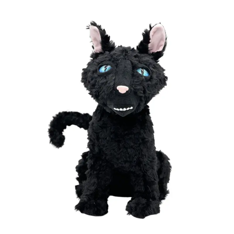 34cm/13.38-Inch Black Cat Plush Toy, Cute Cat Plushie, Stuffed Animal, Cute Stuffed Animals, Desk and Room Decoration, Perfect Gift