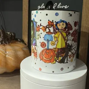 Coraline Ceramic Mug - Perfect for Your Morning Drinks - Reusable, Drinkware