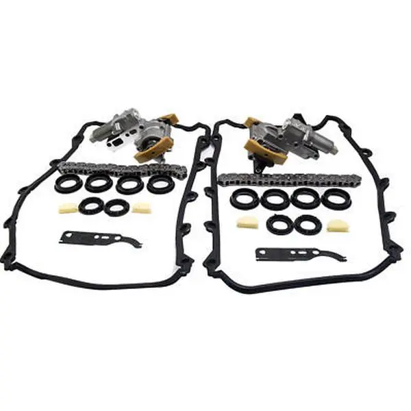Left + Right compatible for AUDI 4.2L compatible for V8 Timing Chain Tensioner Gasket Set Kit -- Pair