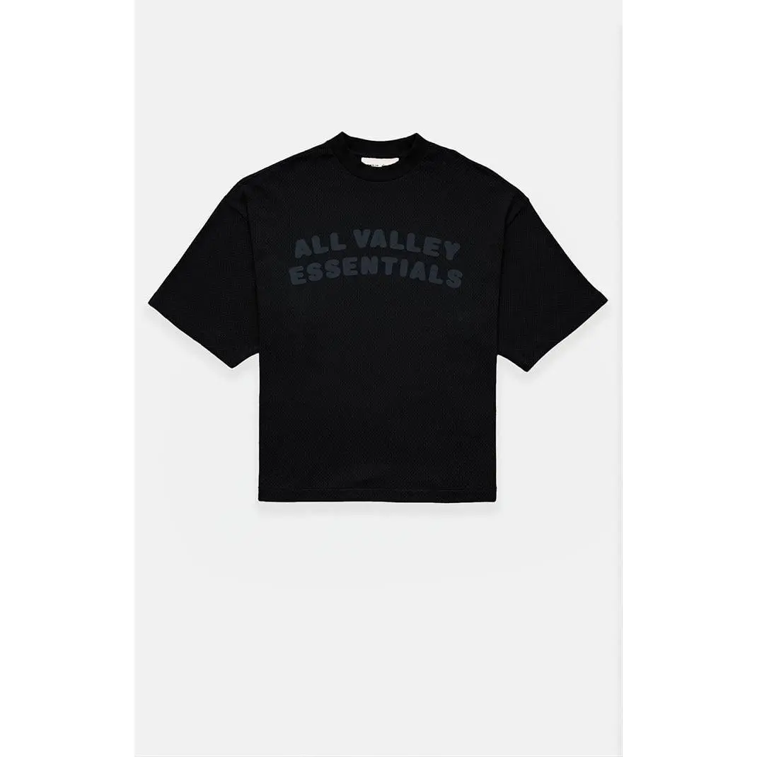 Fear of God ESSENTIALS Men's Vintage Black Merch T-Shirt Fear of God ESSENTIALS Men's Vintage Black Merch T-Shirt