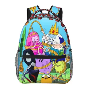 Funny Adventure time Backpack Large capacity Adventure time complete series daily commuter bag for Outdoor Hiking Business Anime Cartoon Casual Adventure time merch Business laptop Daypack  Unisex Gifts for Men Women