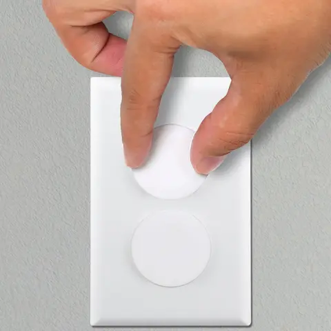 VMAISI ABS Plastic Childproof Outlet Plug Covers - 38-Pack Easy-Install Baby Safety Protector, Fits Standard Wall Receptacles, for Toddlers, Grandparents’ Home & Office Use