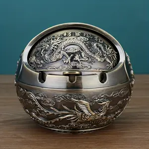 Home Decor Ashtray - Creative Stylish Living Room Home Supply with Cute Lidded Design, Anti-Fall Properties