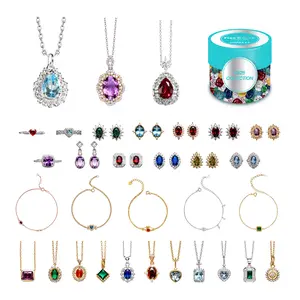 [Flux]Fizz and Rizz 925 Sterling Silver Jewelry Mystery Box with Random Necklace Earrings Bracelet Adjustable Ring Cute Surprise Fun Gift for Graduation, Birthday, Anniversary with Fizz Bomb Reveal
