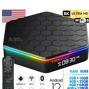 Upgraded 2025 T95Z Plus Smart Android 12 TV Box Quad Core 6K 4K HD Stream Player