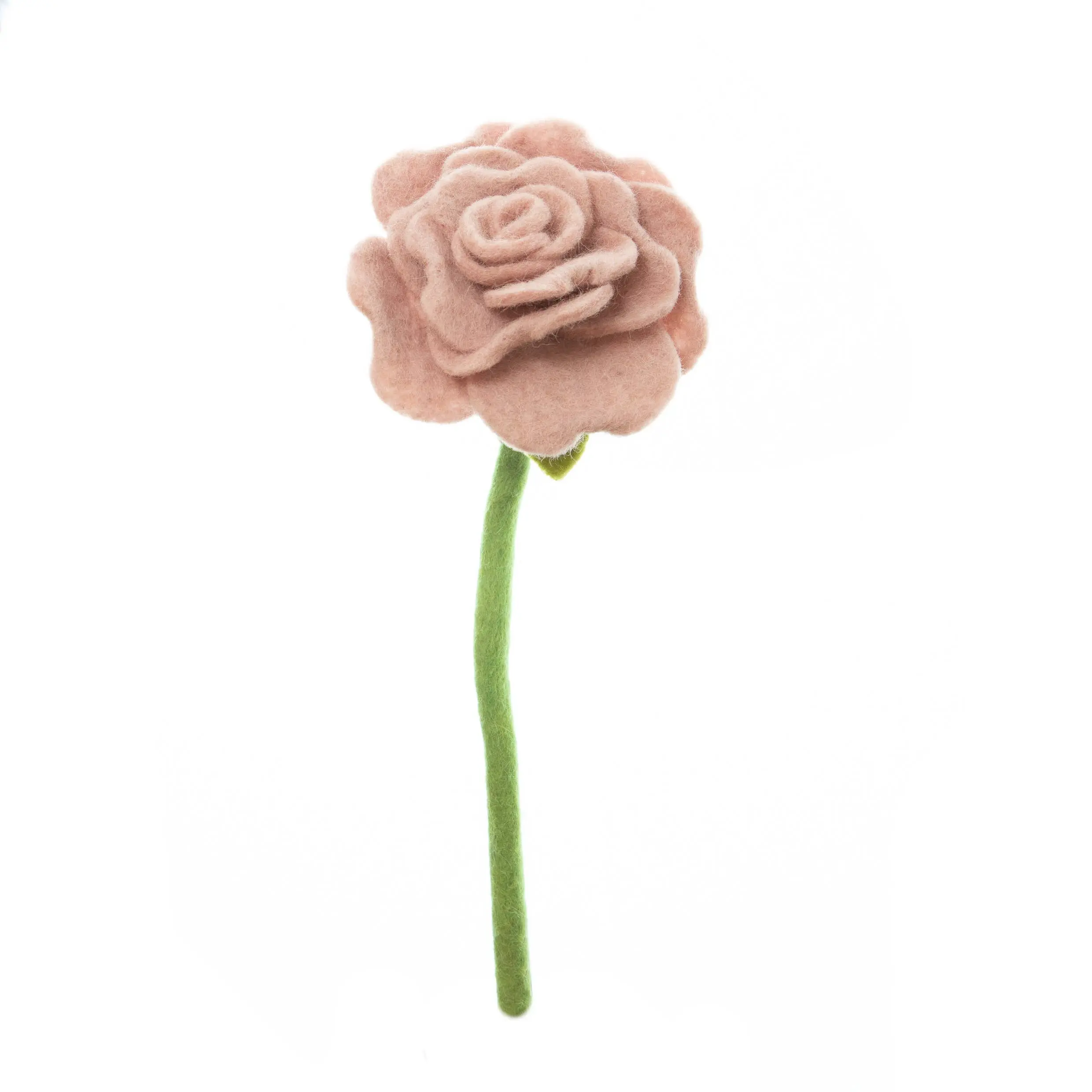 Felt Blooming Rose - Dusty Pink