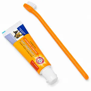 Arm & Hammer Complete Care Dog Dental Kit, Chicken Flavor - Includes Enzymatic Dog Toothpaste and Toothbrush for Dogs - Baking Soda Enhanced Formula, 0.84 Oz