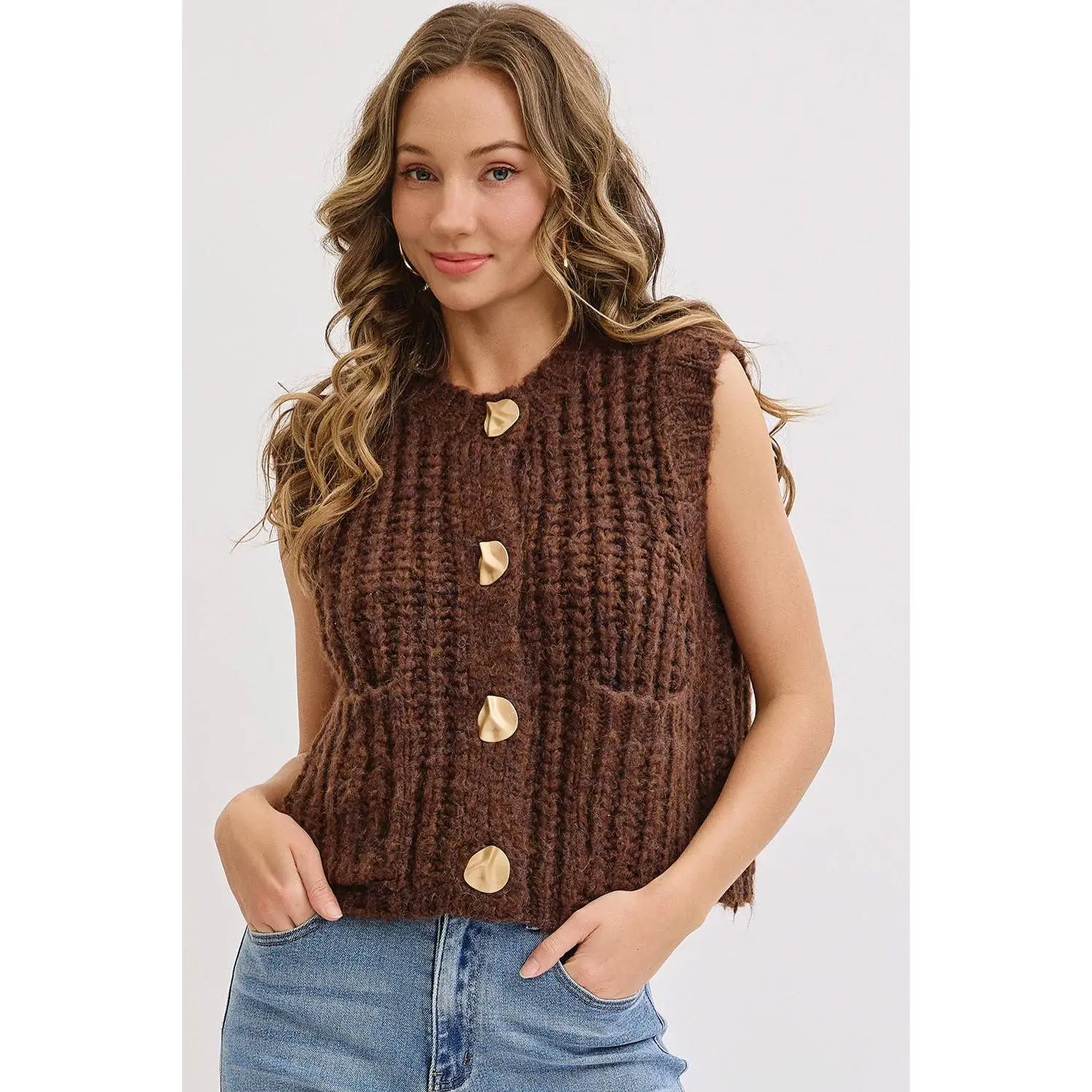 Chunk Knit Sweater Vest