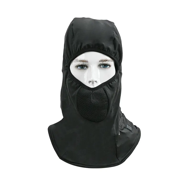 Portable Heated Balaclava in Breathable Premium Warm Fabric, Windproof Head Cover for Outdoor Enthusiasts with 3 Heat Levels, Includes Batteries for Skiing & Camping, Usb Charger, Cold Weather, Heating, 4-8 Hours Per Charge, Rapid Heat