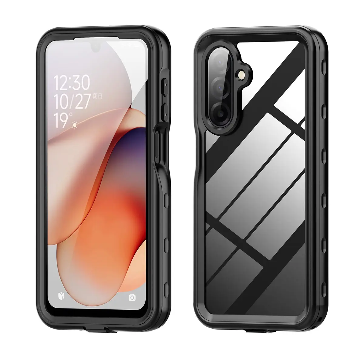 Fin IP68 Waterproof Phone Case For Samsung Galaxy A17 A16 A15 A56 A36 Rainproof and Dustproof Anti-fall Swimming Diving Cover