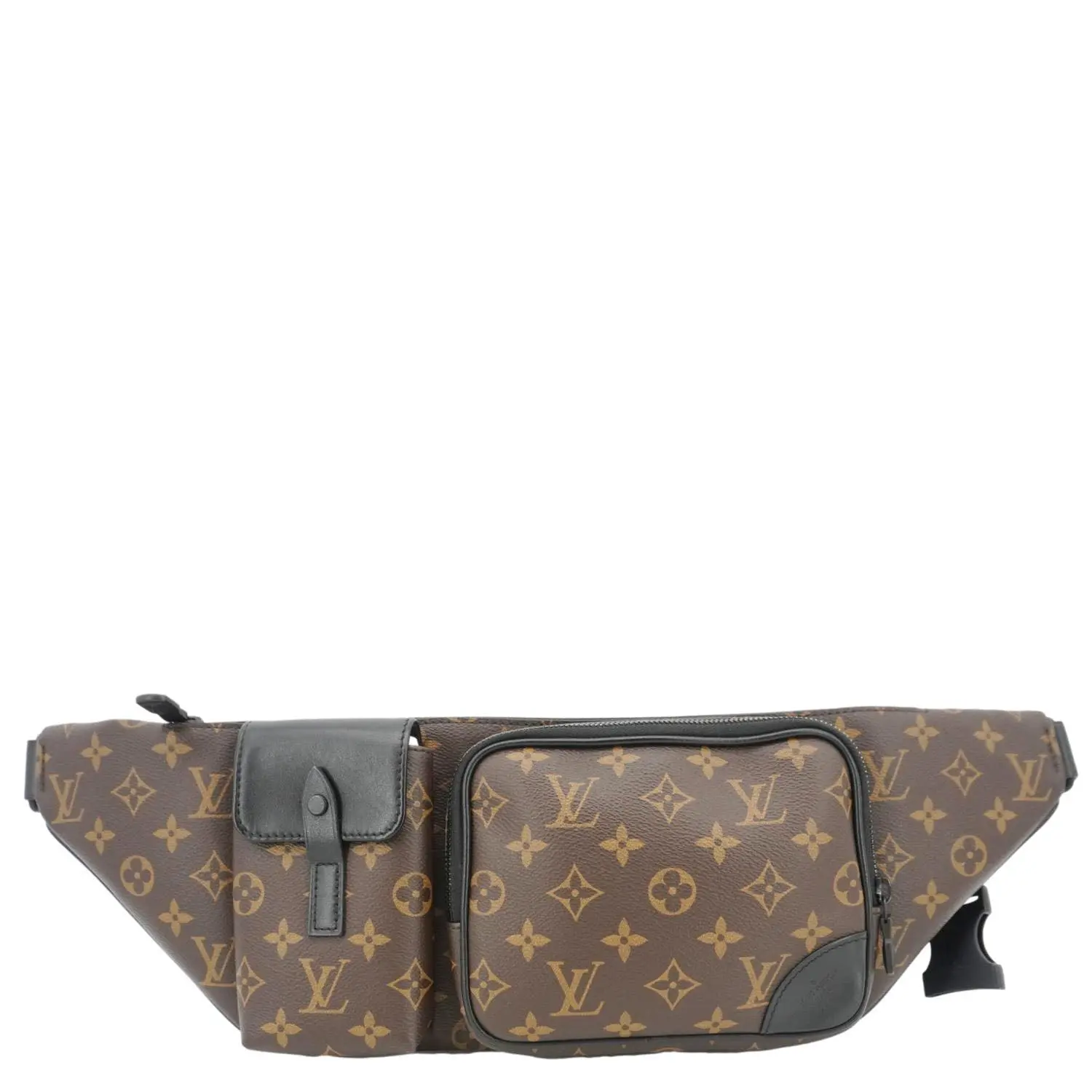Pre-owned Louis Vuitton Monogram Macassar Canvas Belt Bags Christopher Monogram Macassar Bumbag Brown