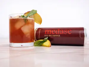 MEDASE Old Fashioned "Hey Big Dipper" Non-Alcoholic Mocktail 12oz 4 Pack Authentic Cocktail Taste Healthy Alcohol-Free Drink Low Calorie Gluten Free Vegan GMO Free Natural Sweet Bourbon Flavor