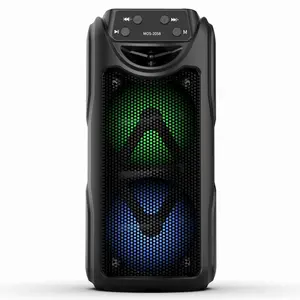 Portable Wireless Speaker, Multifunctional Wireless Speaker, USB Rechargeable Bluetooth-compatible Speaker with Colorful Light, Outdoor Party Sound Speaker for Home & Game Use, Audio