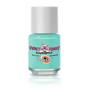 Piggy Paint Papaya Party Scented Matte Sea Foam Green 0.25oz Non-toxic Vegan Water-based Formula Kid-friendly Nail Polish