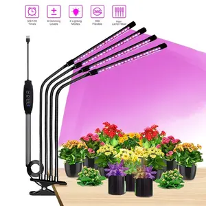 LED Plant Growth Light, Indoor Plant Growing Lamp, Blue Dual Light, Flexible Thin Tube, USB Connection, Greenhouse Grow Light