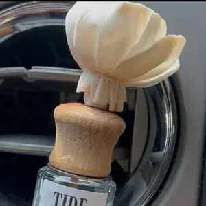 Car Wood Flower Diffuser Vent Clip