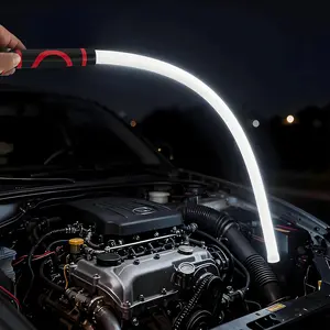 27-Inch Bendable Rechargeable LED Flexible Work Light Stick, High Lumen Flashlight with 3 Brightness Levels, Hands-Free Stick Shape Light Ideal for Car Repairs, Mechanical Inspection