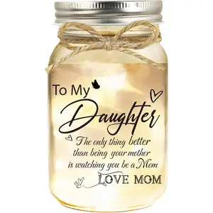 Mason Jar Gift for Daughter - daughter gifts from mom, Home Decor, Thoughtful Birthday Christmas Mothers Day Gift for Daughter from Mom