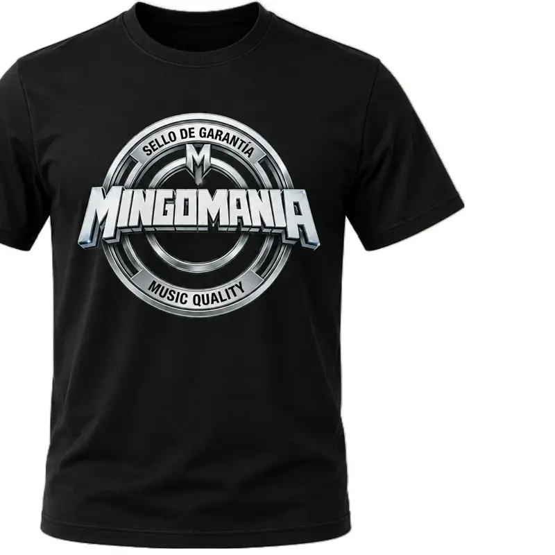 Mingomanía Official Logo T-Shirt – Black