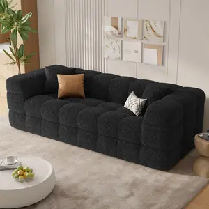 75" Cloud Loveseat Sofa in a Box, No Assembly Required Comfy Deep Seat Boneless Couch, Modern Small Couches for Living Room, Bedroom, Apartment